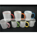 11oz Color Rim&Handle Mug Sublimation Coated